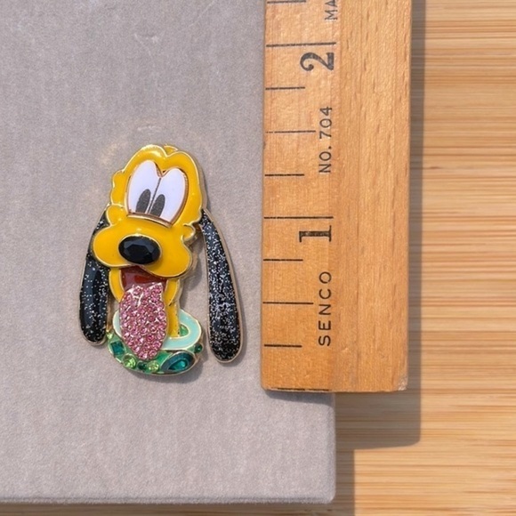 Brand New Disney x BaubleBar Pluto Sparkly Dog Post Earrings Bloodhound Colorful - Picture 7 of 10